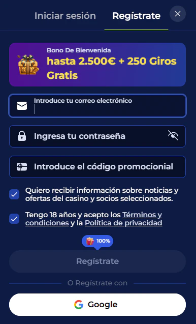 Ivybet Casino registro e inicio de sesión
